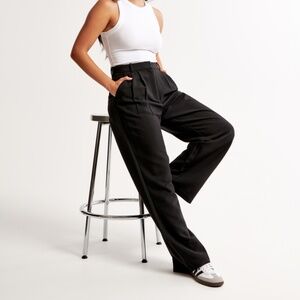 Curve Love A&F Sloane Tailored Wide Leg Pant - 25